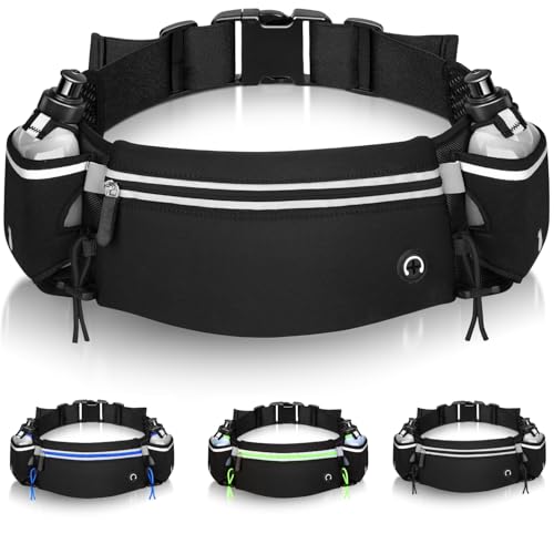 Trinkgürtel Laufen mit Flaschen Schwarz Laufgürtel mit...