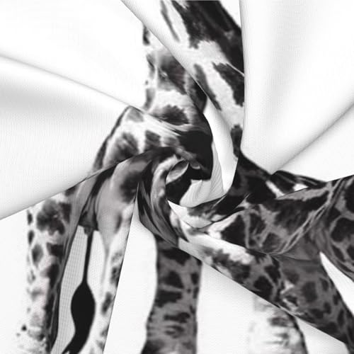 Housses de coussin girafe aspect lin texturé avec zip invisible