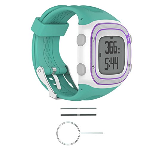 OverDose Correa Garmin Forerunner 10 Silicona Blanda Correas para Garmin Forerunner 10 (Menta Verde)