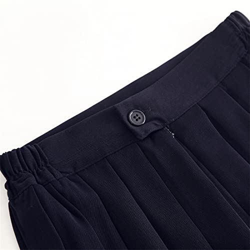 Yoyorule Saia feminina fashion escolar lisa plissada estilo acadêmico saia sexy temperamento escolar