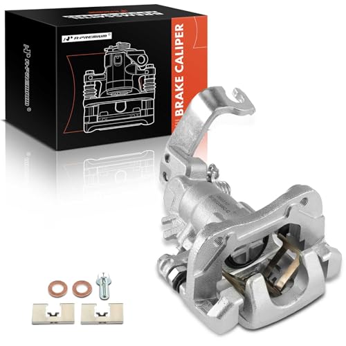 A-Premium Disc Brake Caliper Assembly with Bracket Compatible with Select Honda and Acura Models - Accord 1998-2007, TSX 2004-2008 - Rear Right Passenger Side