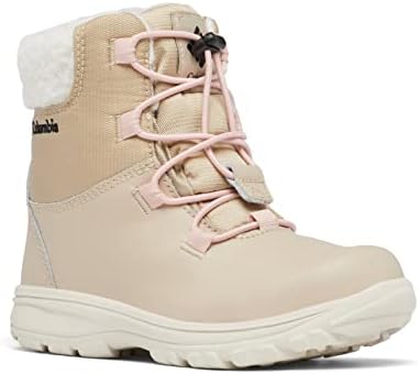 Columbia Kids' Moritza Boot, Ancient Fossil/Dusty Pink, 3 Big Kid