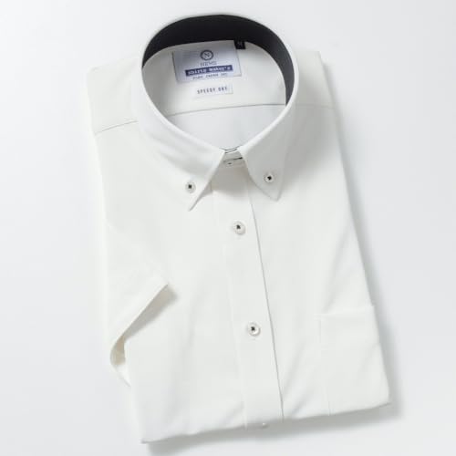 FLEXJAPAN SpeedyDryBiz 汗をかいてもアセらない ワイシャツ 半袖 汗染み防止 汗ジミゼロ 透け感防止ノーアイロン ストレッチ 形態安定 メンズ UVカット の商品画像 4