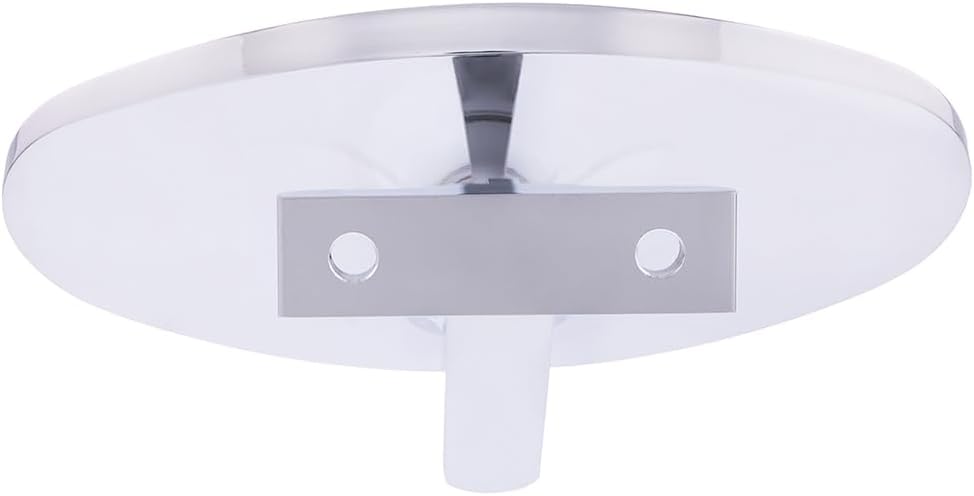 United Pacific 70804 Chrome Plated Aluminum Oval Interior Rear View Mirror w/Screw-On Mount for Hot Rods, Adjustable Arm Base, Easy Install – ONE Unit