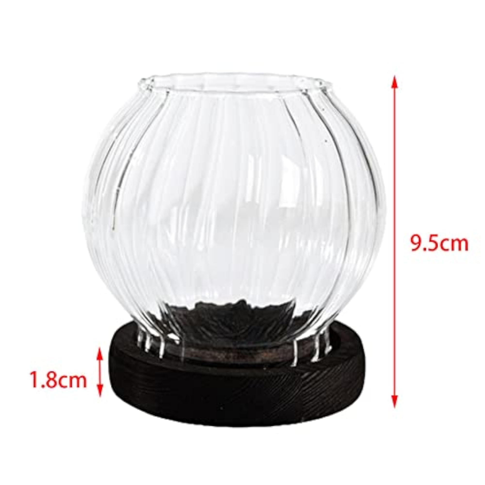 Glass Candle Holder Lightweight Countertop for Festivals