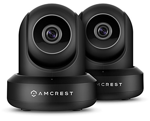 2-Pack Amcrest HDSeries 720P WiFi Wireless IP Security Surveillance Camera System IPM-721 (Black)