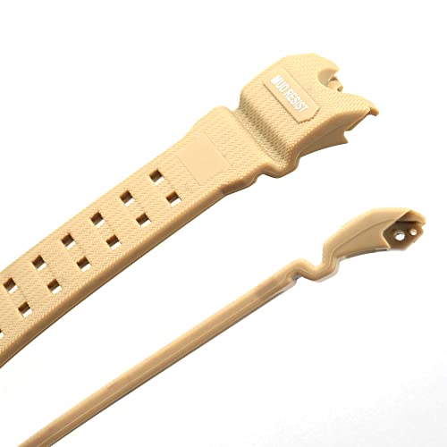 Image of Resin Replacement Watch Band Compatible with Casio GWG1000 GWG-1000GB Men's Sport Waterproof Watch Strap