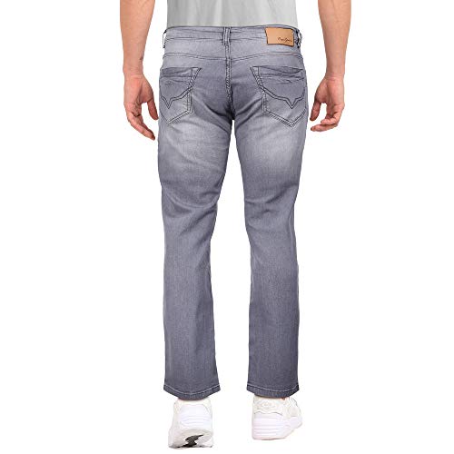 Image of Pepe Mens 5 Pocket Whiskered Effect Jeans