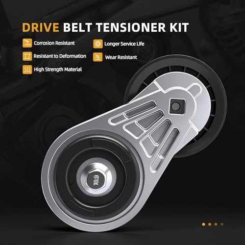 Image of Belt Tensioner Serpentine Belt Idler Pulley Kit for Chevrolet C1500 /C2500 /K1500 /K250 Suburban 1996-1999,for GMC C1500 /C2500 /K1500 /K2500 Suburban 1996-1999 5.7L 5.0L 4.3L #OE 38103, 38001