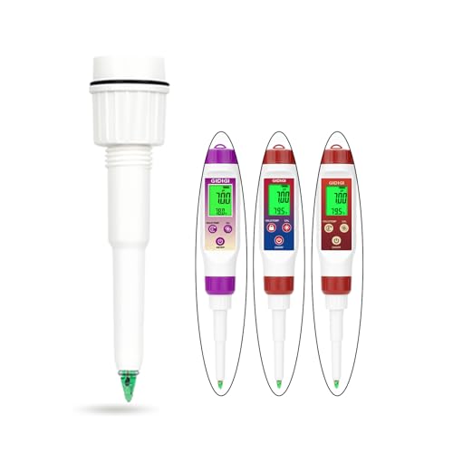 Image of Food pH Meter Replacement Probe 2 in 1 pH Temperature Tester Spear Tip pH Sensor Easily Penetrate Solid and Semi-Solid Samples, Also Suitable for Water