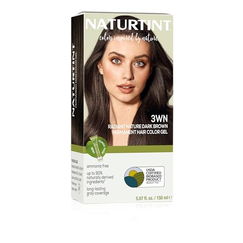 Image of Naturtint 3WN Radiant Nature Dark Brown Permanent Hair Color (Pack of 1), Ammonia Free, Vegan, Cruelty Free, up to 100% Gray Coverage, Long Lasting Results (Packaging may vary)