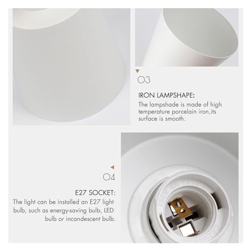 Lámpara de pared para dormitorio con interruptor ideal para leer en la cama 5