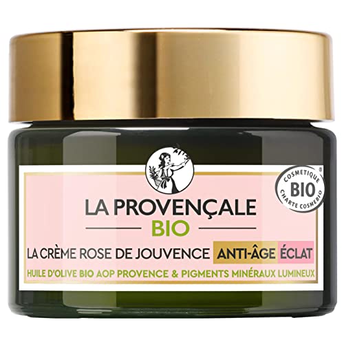 - Rose de Jouvence Cream Anti-Aging Radiance Certified Organic - 有机普罗旺斯 PDO 橄榄油 - 适合所有肤质,即使是最敏感的 - 50 毫升