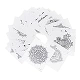 FIXOSHEE 20個 防水曼陀罗ボディデカール 花柄ステッカー 軽量耐水性 肌に優しい 足首 首用 装飾シール