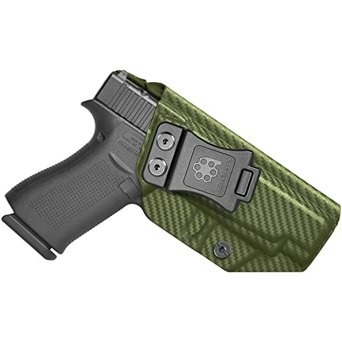 Amberide Glock 48 IWB Holster, Kydex-Boltaron Inside Waistband Holster for Glock 48 9mm, Quick Draw, Secure Retention, Adjustable 0-30° Cant