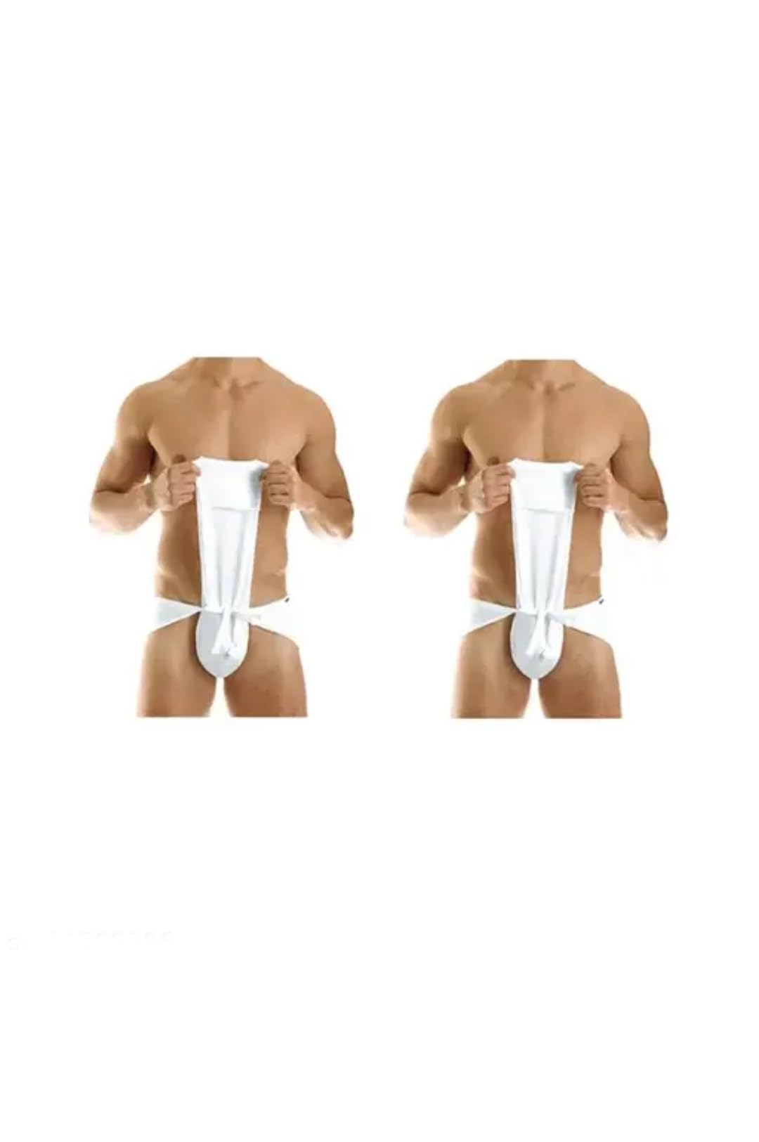 Men's Cotton Gym Supporter Langot, Solid Modern Style, Breathable Regular Fit Brief, Adult White Pack of 2-picture-56
