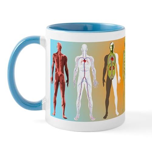 Taza de cerámica 11 oz Anatomía Humana CaféPress miniatura 1