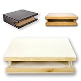 Material sólido – Este soporte está confeccionado con madera contrachapada multiplex, un material extremadamente resistente que además viene barnizado, para que conserve su bonito color.