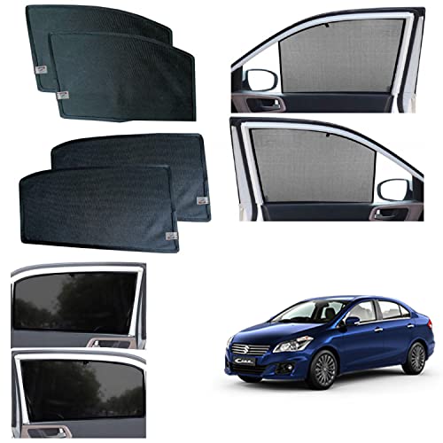Image of WolkomHome car Fix Curtain Window Shades Half Curtains Sunshade for Ciaz 2018