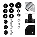 LIFKOME 18pcs Drum Kit Felt Pads Set Black Drum Set Accessories Cymbal Protection Pads Anti-slip Felt for Percussionists