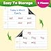 Laffunz Giant Magnetic Notebook Paper, Lined Chart White Board Paper, Dry Erase Reusable Whiteboard Notebook,Teacher Essentials Supplies for 1st 2nd 3rd Grade Elementary Classroom Must Haves