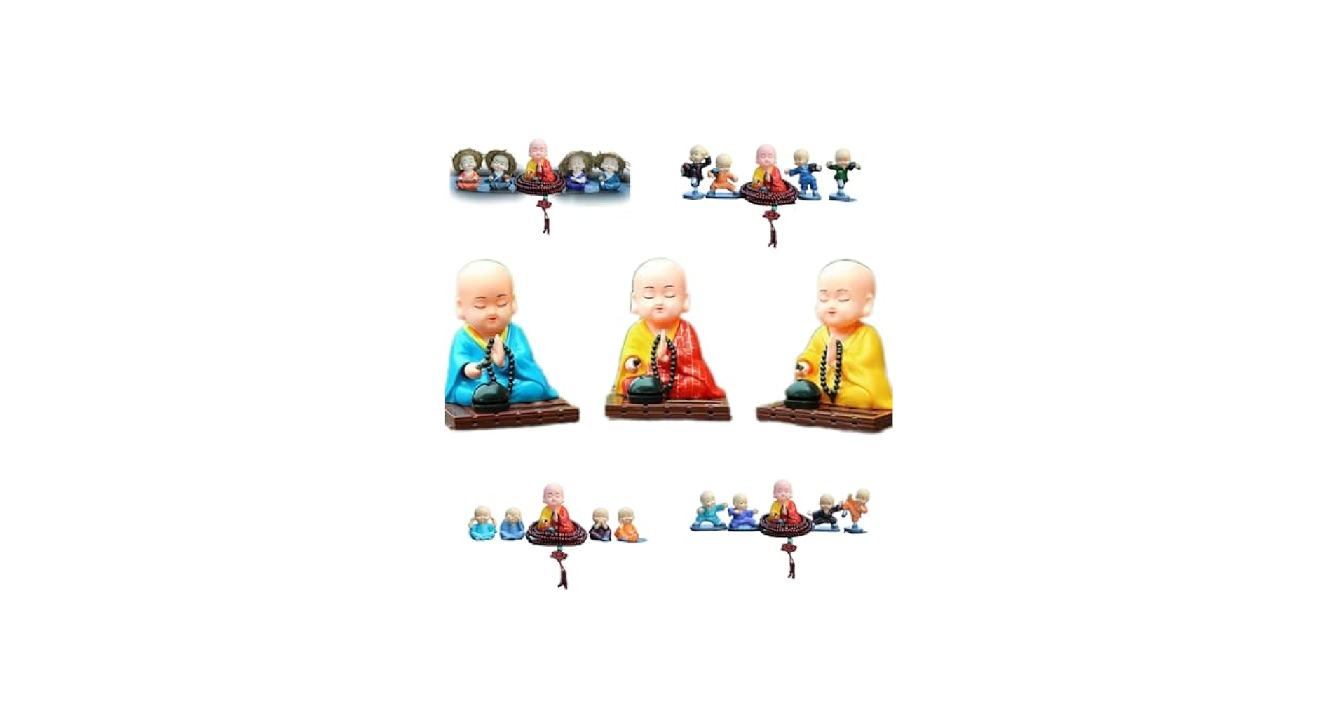 Amazon.co.jp: 小さな僧侶の置物のおもちゃ 僧侶ソーラー