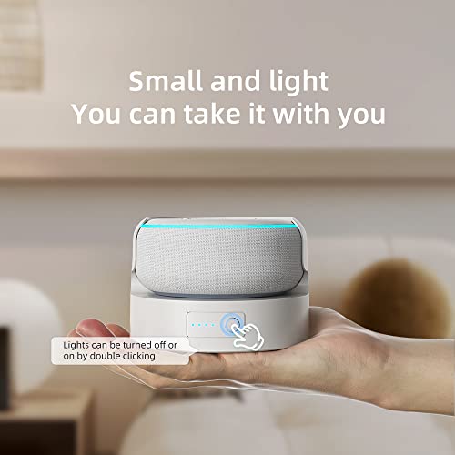 Battery Base For Dot 3Rd Gen Battery Pack Portable Charger For Echo Dot 3Rd Battery Stand, The Speaker Not Included (White 10400Mah)… #TOP3