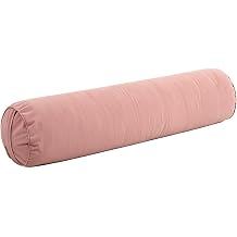 Long Body Pillow Adults Children Bolster for Hug Sleep, Round Bolster Pillows with Zipper, Side Sleeper Cylindrical Full Body Pillow for Back Neck Leg Support Pink,39.37"x7.87"