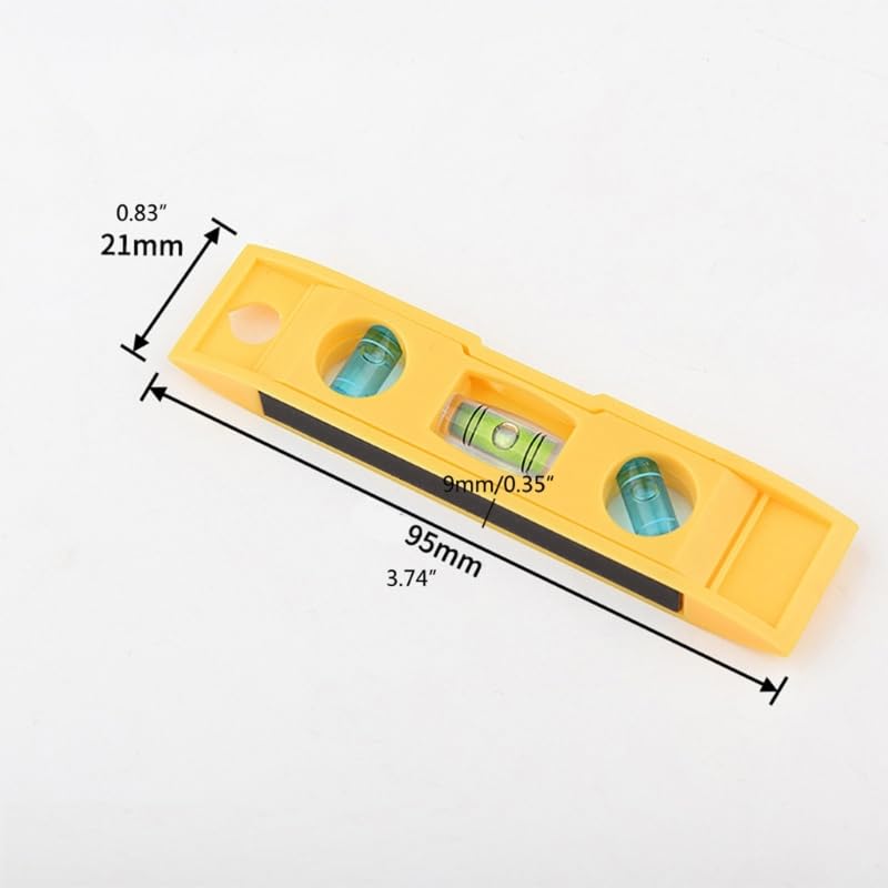 Livella A Bolla Magnetica 3 Direzioni - Mini Con Portachiavi - Per Misure Orizzontali, Verticali E A 45&deg;