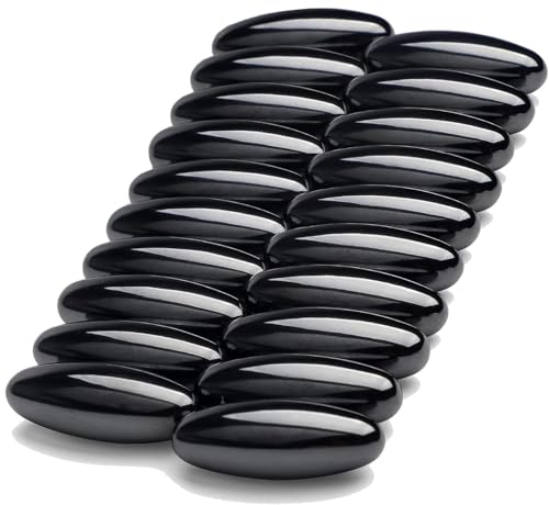 Piedras Magnéticas de Hematita 45mm, 20 Piezas, para Alivio del Estrés y Concentración, Juguete de Escritorio
