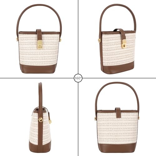 ZLM BAG US Women's Straw Top Handle Bag Handwoven Crochet Crossbody Shoulder Bag Summer Hobo Purse, L-beige by ZLM BAG US - Used condition - Image 6