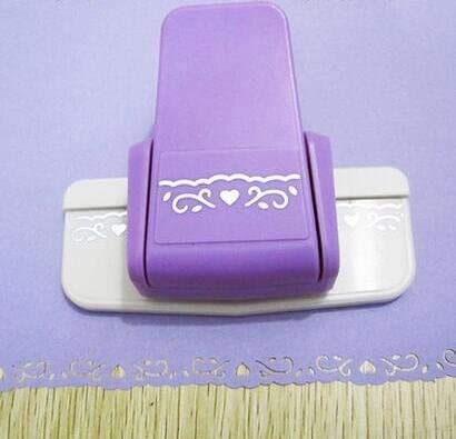 Fascola 1 Pcs New Fancy Border Punch S Flower Design Embossing Punch Scrapbooking Handmade Edge Device Diy Paper Cutter Handmade Craft Gift (Style 3) #TOP19