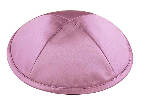 Image of Zion Judaica Deluxe Satin Kippah Yarmulkes for Kids Teens & Adults Skullcaps 6.25 inch Multi-Color Options 4 Panel Design