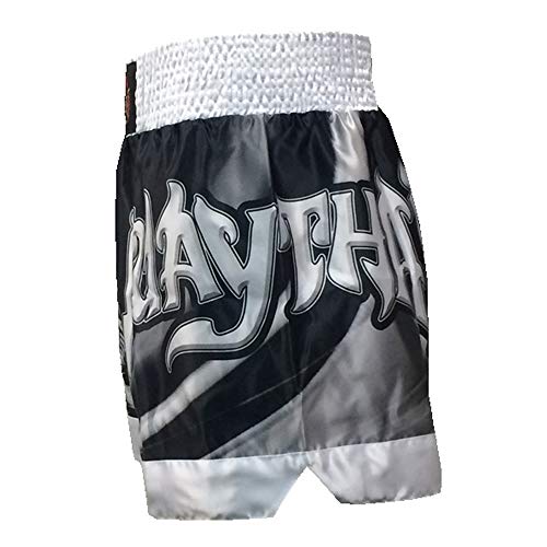 Calção Short Muay Thai - 2798 - Prata - M