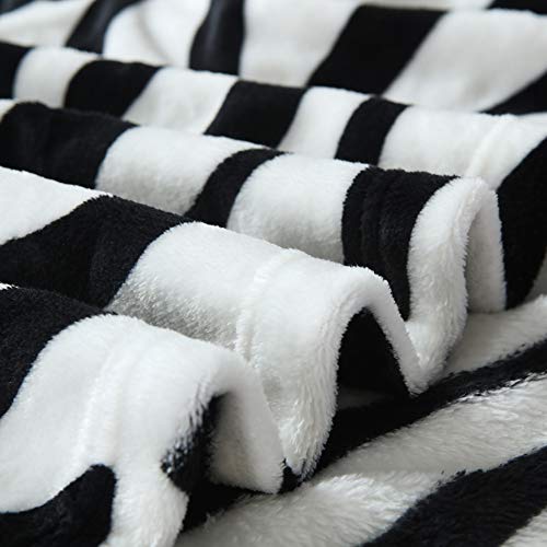 Nanpiper Bed Blankets Super Soft Fuzzy Flannel Blanket Lightweight Fleece Microfiber Zebra Print Throw Size 65"X80" #TOP3