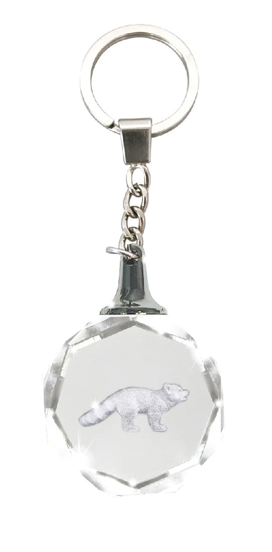 Deluxebase Unisex Red Panda Crystal Silhouettes Keychains From Glass Crystal Pendant Animal Keyring With Stainless Steel Chain, Unique Purse Charm & Bag Accessory, Novelty Gifts For Women & Men.