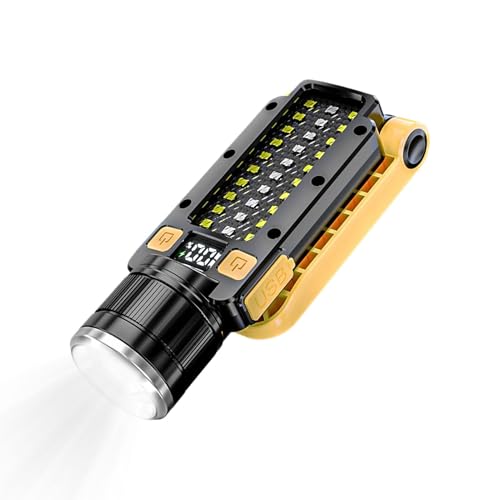 LED Work Lights Flashlights, Portable Flashlight With Work Light, Outdoor Camping LED Flashlight, LED Flashlight For Men, Bright Handheld Work Light, LED...