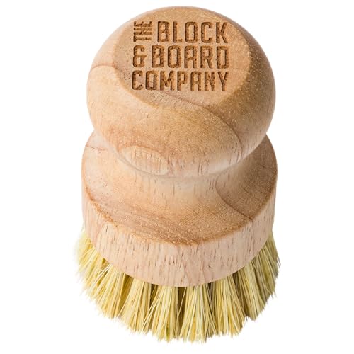 The Block & Board Company Specialist Board Cutting Board Scrub Brush Food Grade Cleaning Brush | For...