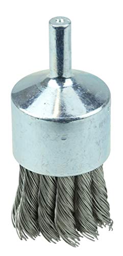 Weiler 10032 1-1/8" Knot Wire End Brush, .020" Stainless Steel Fill, Made in the USA