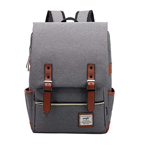Mochila de lona grande para llevar tu portátil de 15 pulgadas con estilo