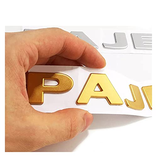 TRUSTTWO Zilveren Goud Fit for Mitsubishi Pajero Brieven Embleem Decor Sticker ABS 3D Auto Front Fender Bumper Trunk… - Image 7