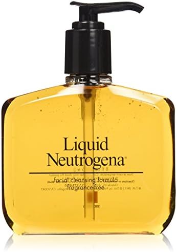 Liquid Neutrogena Fragrance-Free Facial Cleanser with Glycerin, Hypoallergenic & Oil-Free Mild Face Wash, 8 fl. oz (Pack of 3)