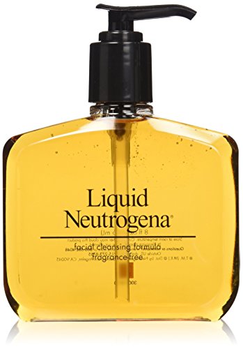 Liquid Neutrogena Fragrance-Free Facial Cleanser with Glycerin, Hypoallergenic & Oil-Free Mild Face Wash, 8 fl. oz (Pack of 3)