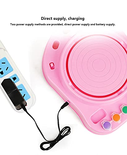 Amazon.co.jp: 電動ろくろ 充電式 小型陶芸機電動ろくろ 陶芸用品 卓上