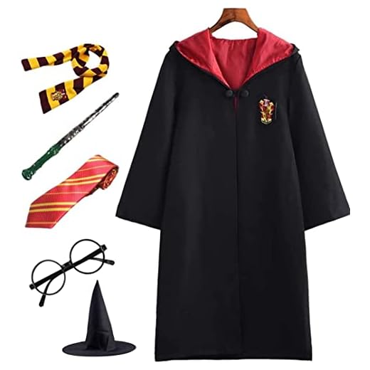 SKLOER Cosplay kostym set, cape trollstav slips halsduk glasögon Hermione Granger kostym svart rock skoluniform karneval kostym halloween fest