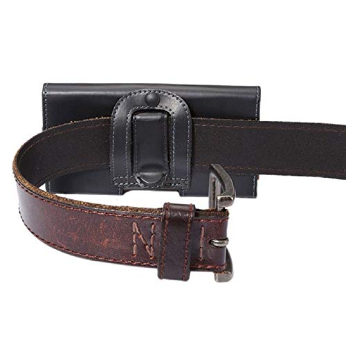 Housse horizontale Huawei Y6p 2020 en simili-cuir lisse noir haute résistance - 6
