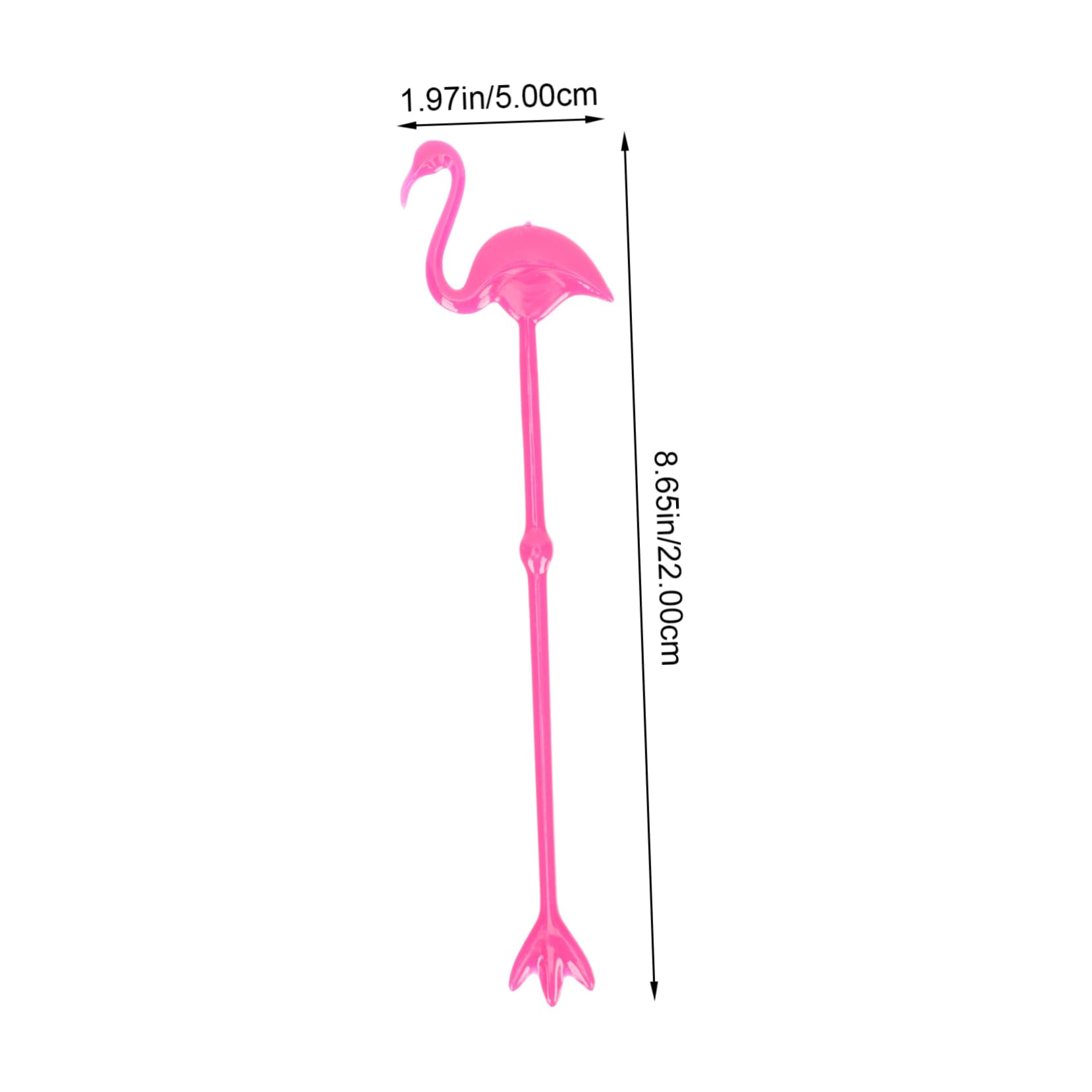 Garneck Flamingo Cocktail Drink Stirring Sticks 12 Pack for Bars Cafés Home Bulk Stirrers