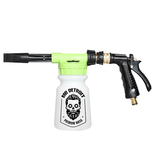 Mr. Detroit - Car Wash Foam Blaster Water Gun for Cars Trucks Boats Garden Home Use & More, Scratch Free Cleaning, Foam Cannon Car Sprayer - 1 pc Set