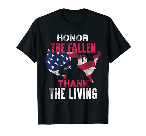 Honor the Fallen Veteran Themed Military Support T Shirt T-Shirt