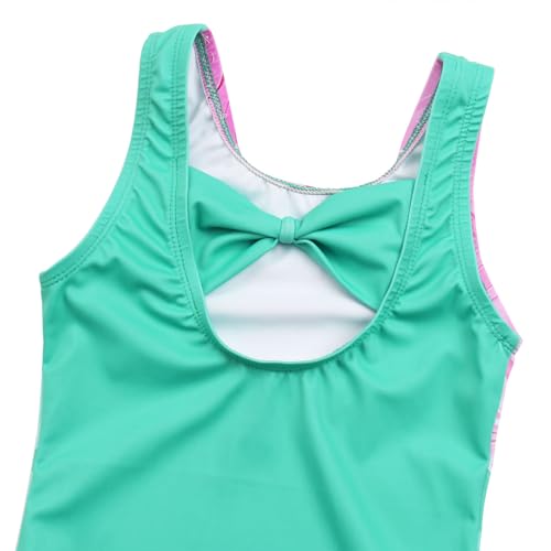 Image of MODAFANS Leotards for Girls Gymnastics with Shorts Dance unitards Tumbling Biketards with Hair Scrunchie for3-13T
